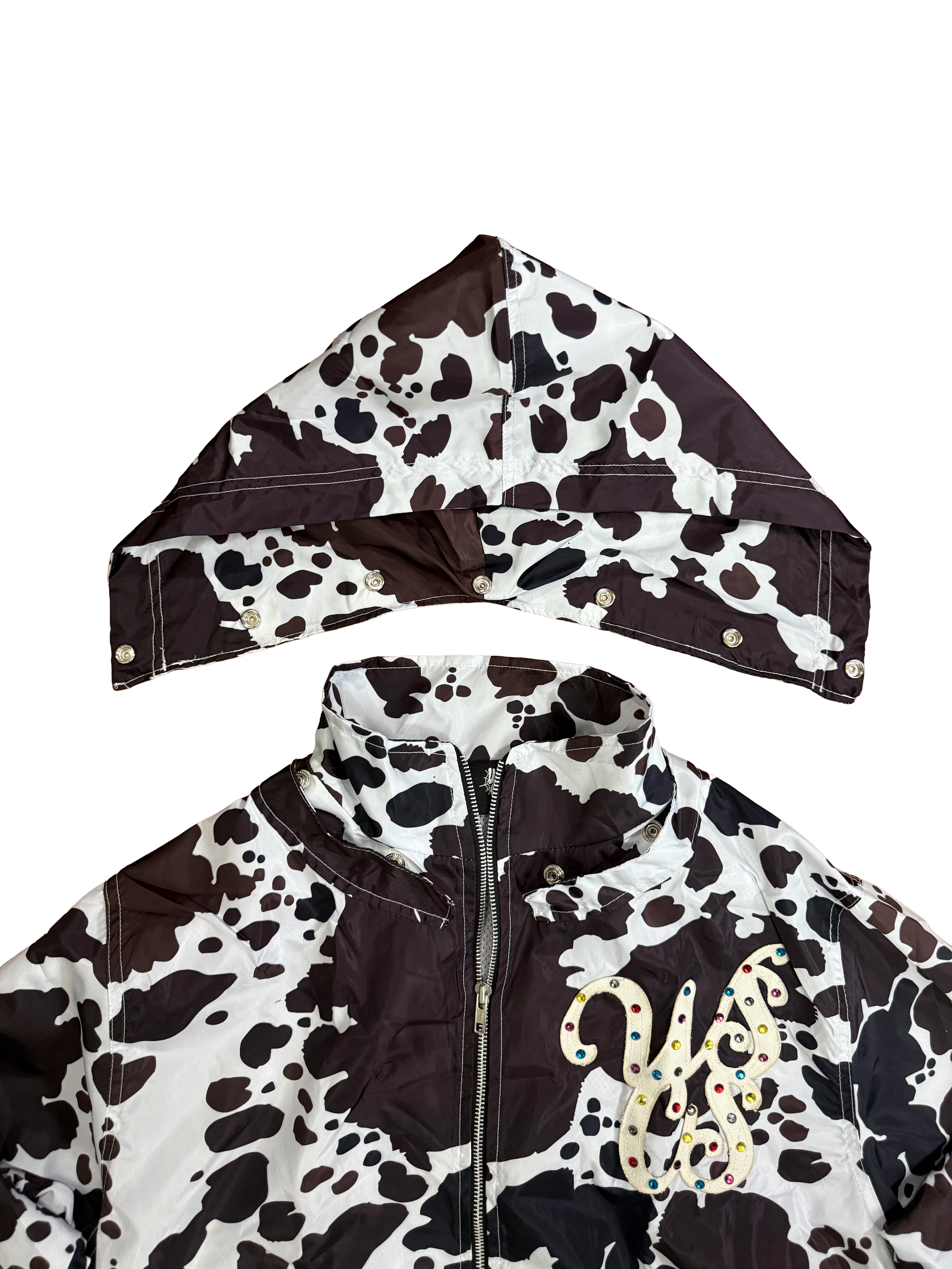 WSCS “Cow Print Convertible” SweatSuit White